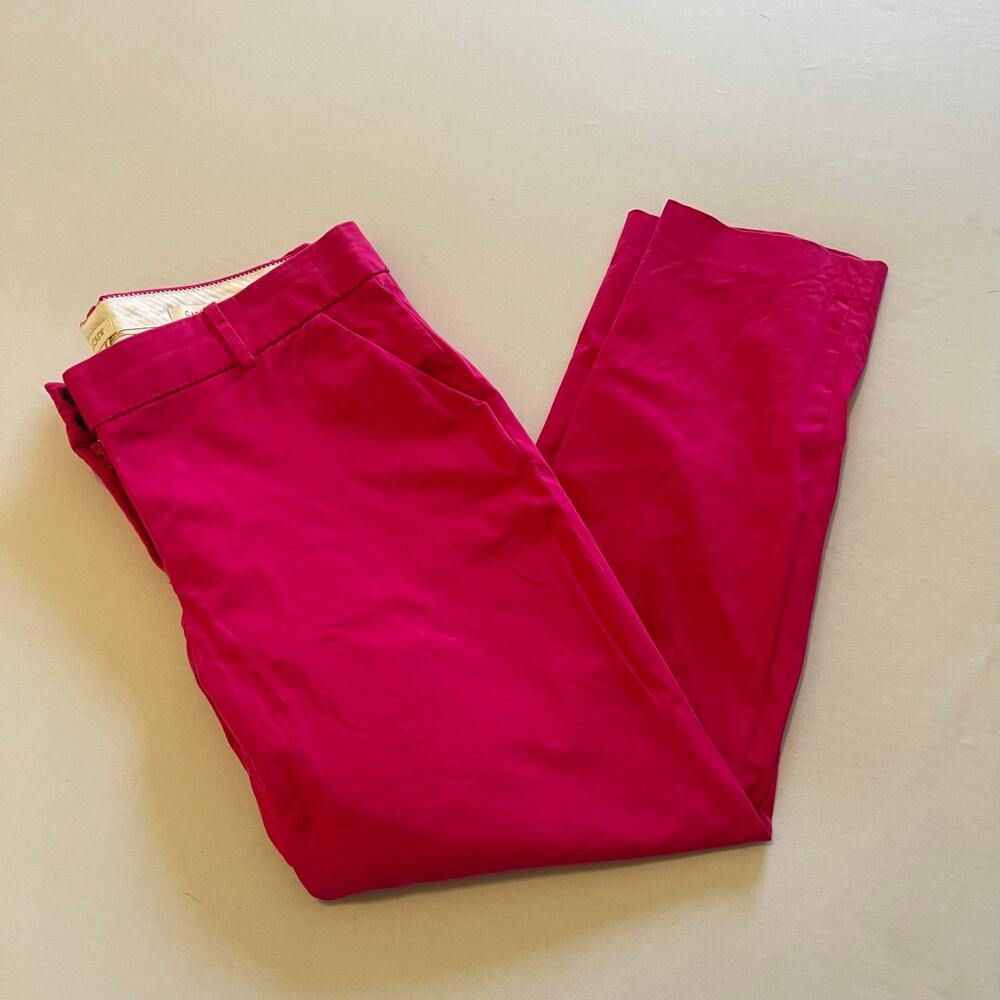 J.Crew | Cafe Capri Hot Dark Pink Tailored Crop Pants - 8